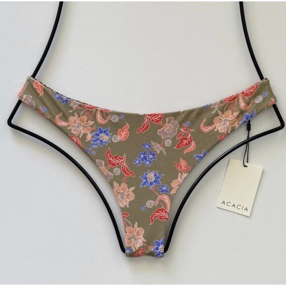 Acacia Swim Ho‘okipa Bikini Bottom – Lovina Floral (XL) - Picture 1 of 11